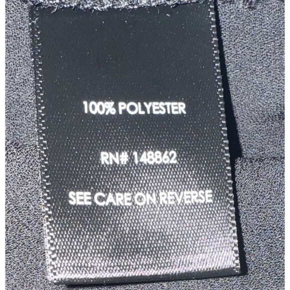 Torrid 1 Black Sheer Chiffon Georgette Blouse | Layered V-Neck Short Sleeve Top - Picture 6 of 9